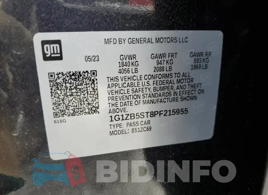 1G1ZB5ST8PF215955 Photo# 12