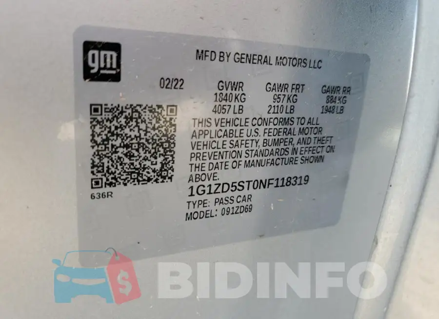 1G1ZD5ST0NF118319 Photo# 12
