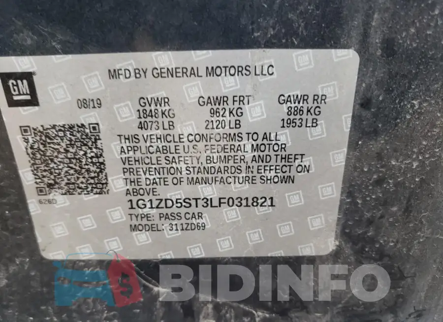 1G1ZD5ST3LF031821 Photo# 12