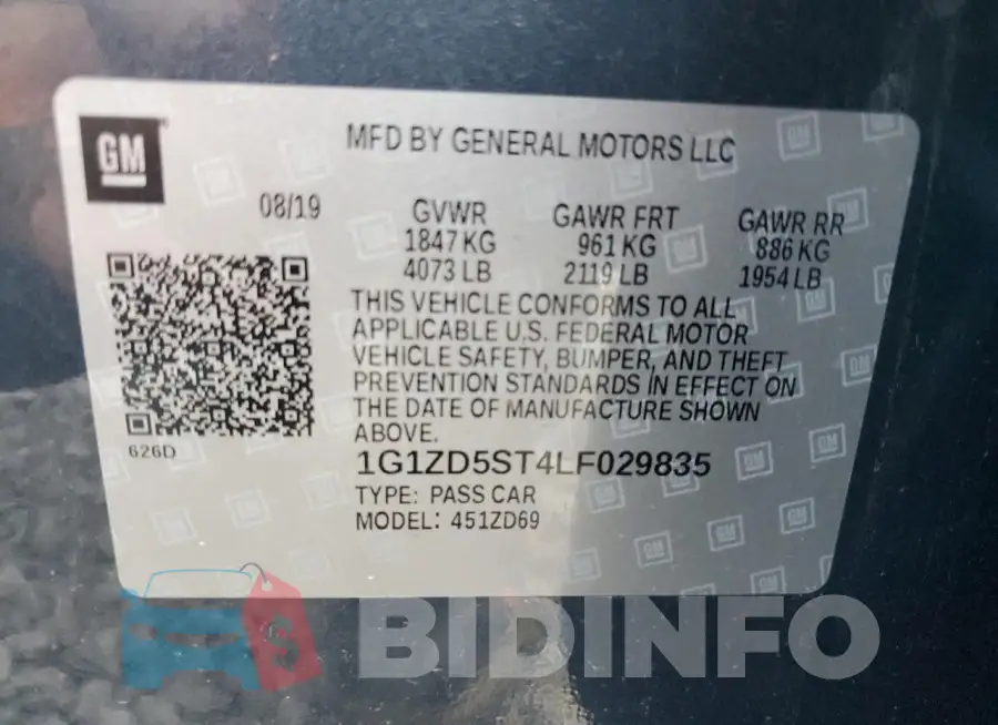 1G1ZD5ST4LF029835 Photo# 12