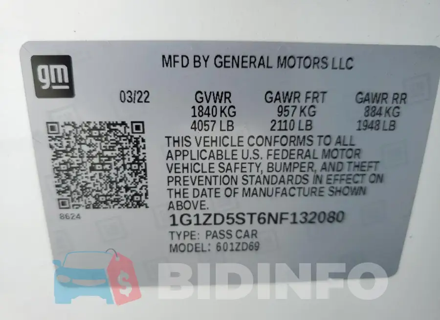 1G1ZD5ST6NF132080 Photo# 12