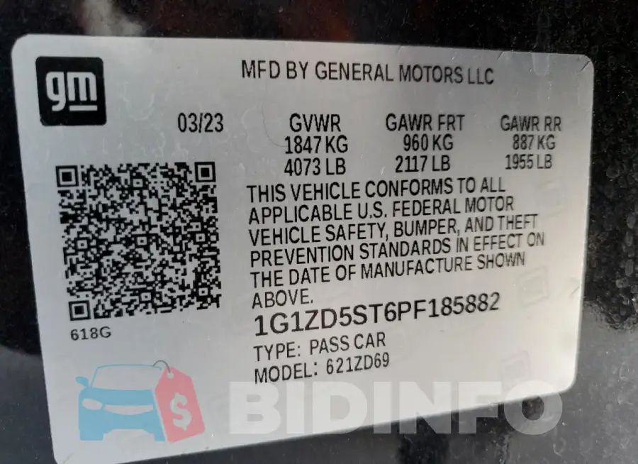 1G1ZD5ST6PF185882 Photo# 12