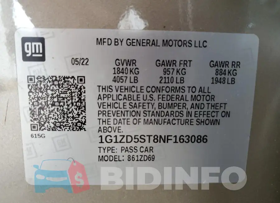1G1ZD5ST8NF163086 Photo# 13