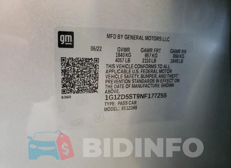 1G1ZD5ST9NF177255 Photo# 12