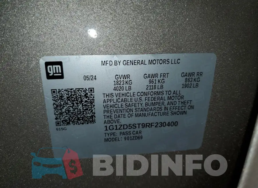 1G1ZD5ST9RF230400 Photo# 13