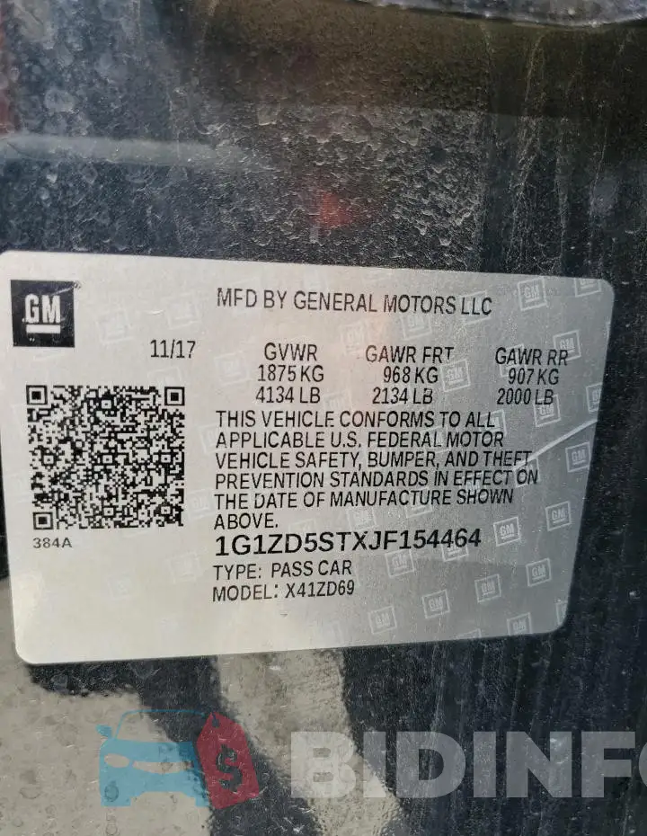 1G1ZD5STXJF154464 Photo# 12