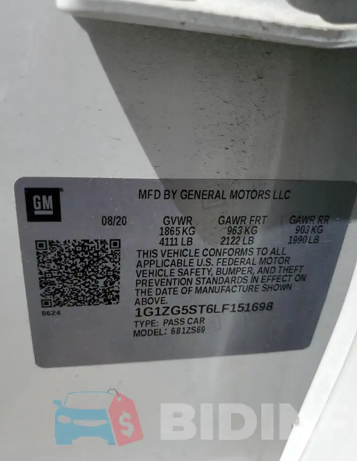 1G1ZG5ST6LF151698 Photo# 13