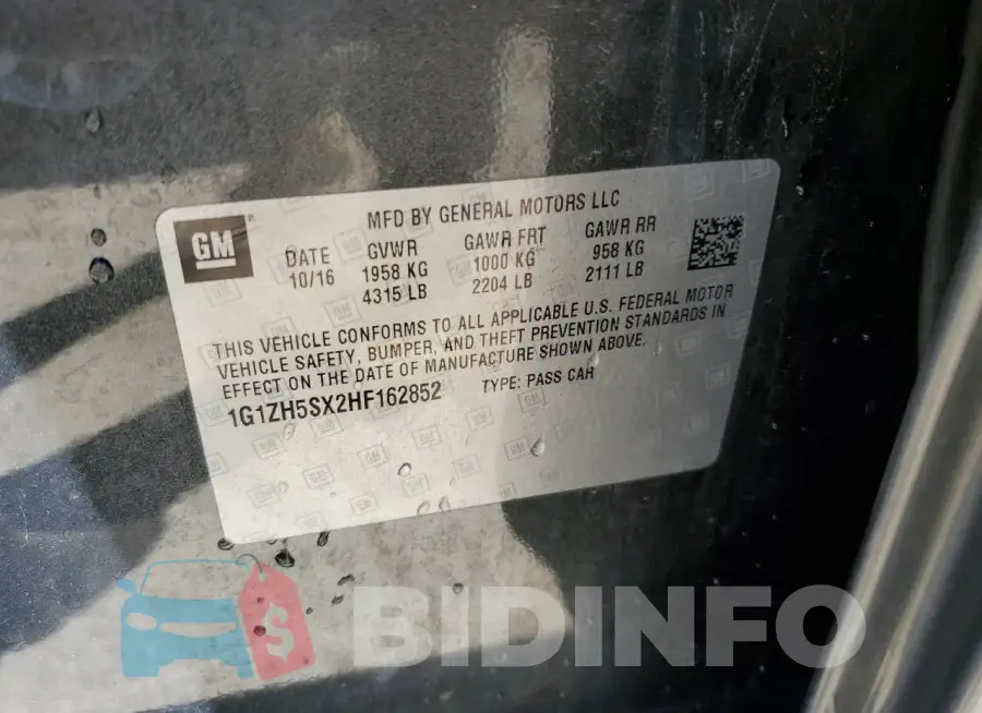1G1ZH5SX2HF162852 Photo# 12
