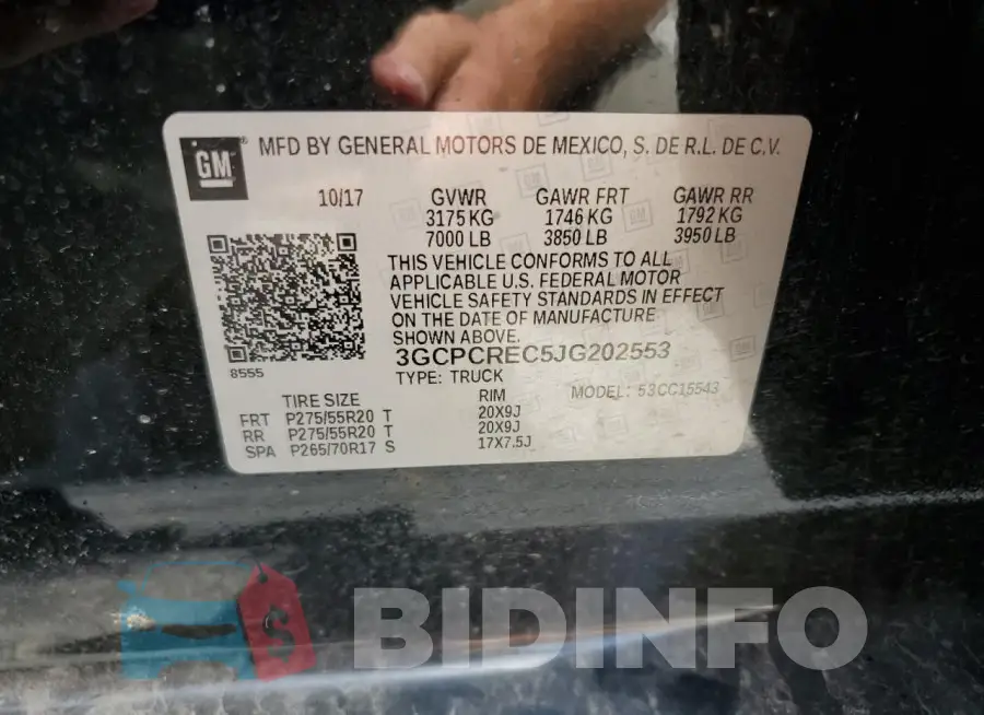 3GCPCREC5JG202553 Photo# 12