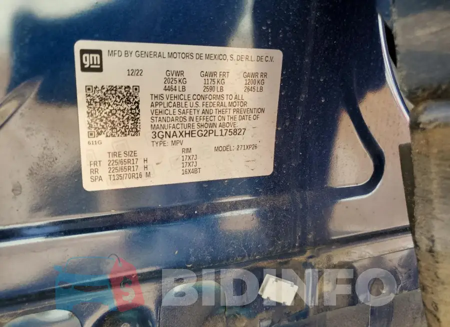 3GNAXHEG2PL175827 Photo# 12