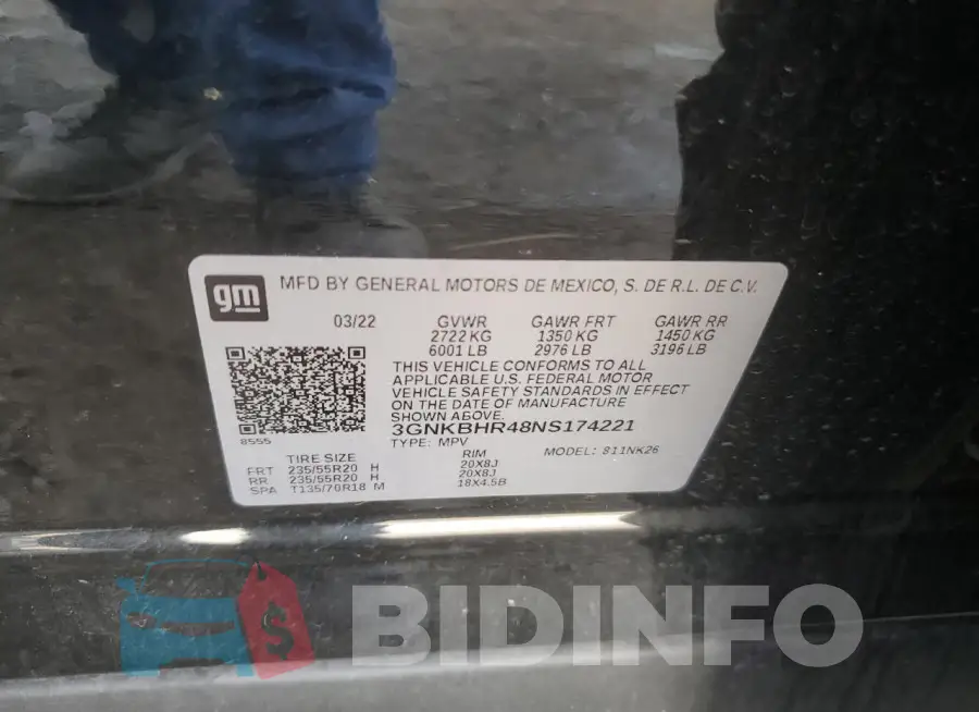 3GNKBHR48NS174221 Photo# 13