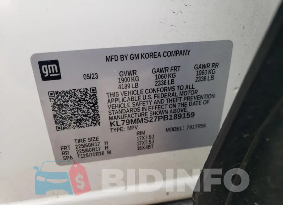 KL79MMS27PB189159 Photo# 13