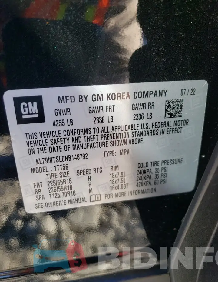 KL79MTSL0NB148792 Photo# 13