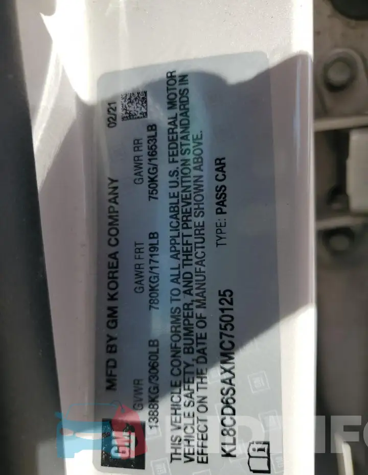 KL8CD6SAXMC750125 Photo# 12