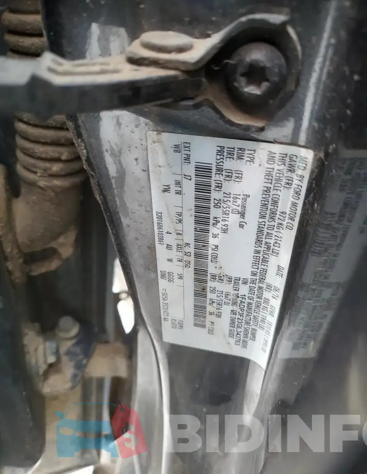 1FADP3F23GL343763 Photo# 12