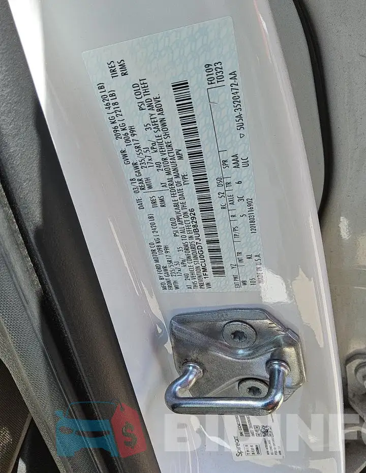 1FMCU0GD7JUB82926 Photo# 13