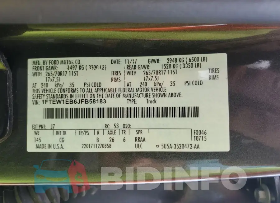 1FTEW1EB6JFB58183 Photo# 12