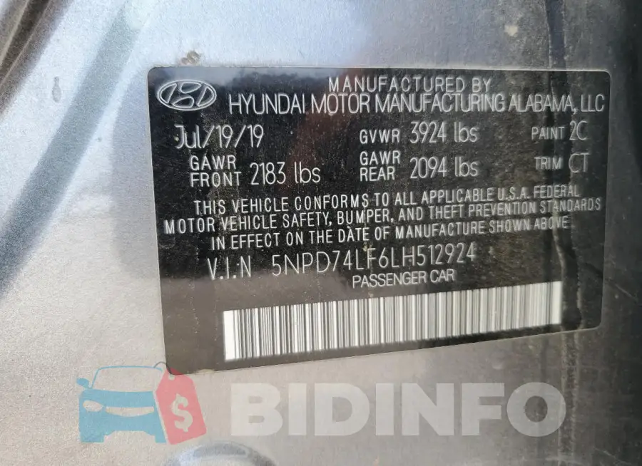 5NPD74LF6LH512924 Photo# 12
