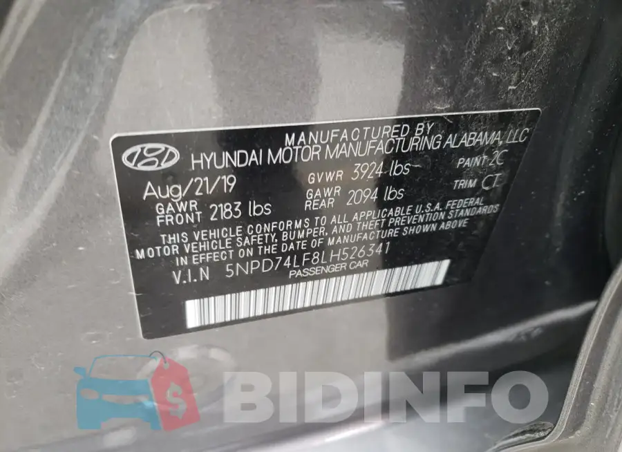 5NPD74LF8LH526341 Photo# 12