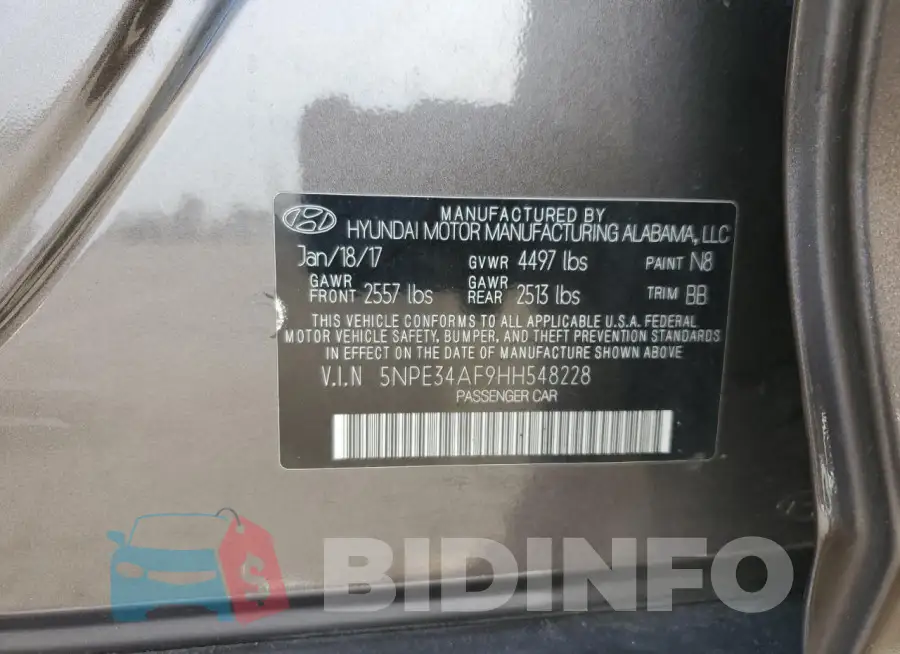 5NPE34AF9HH548228 Photo# 13