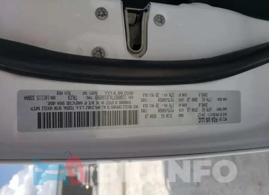 1C6RR6TT0JS160589 Photo# 13