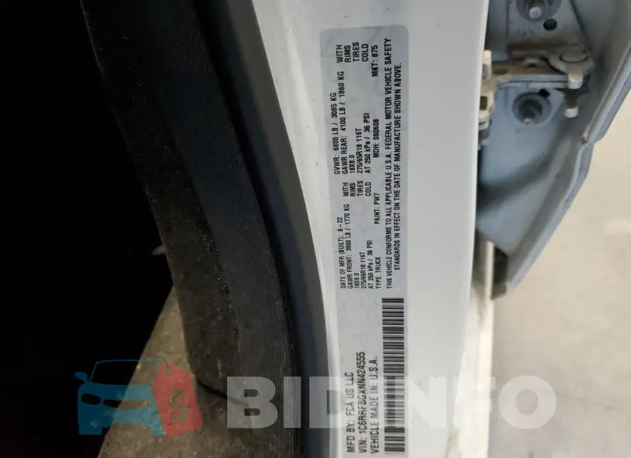 1C6RRFBGXNN424555 Photo# 13