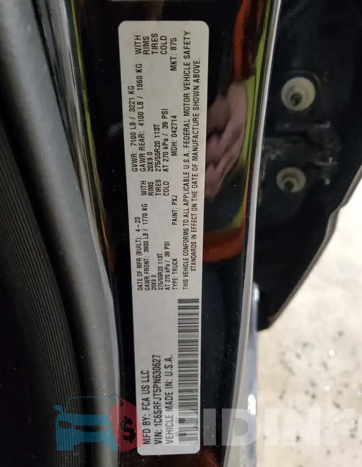 1C6SRFJT5PN630627 Photo# 13