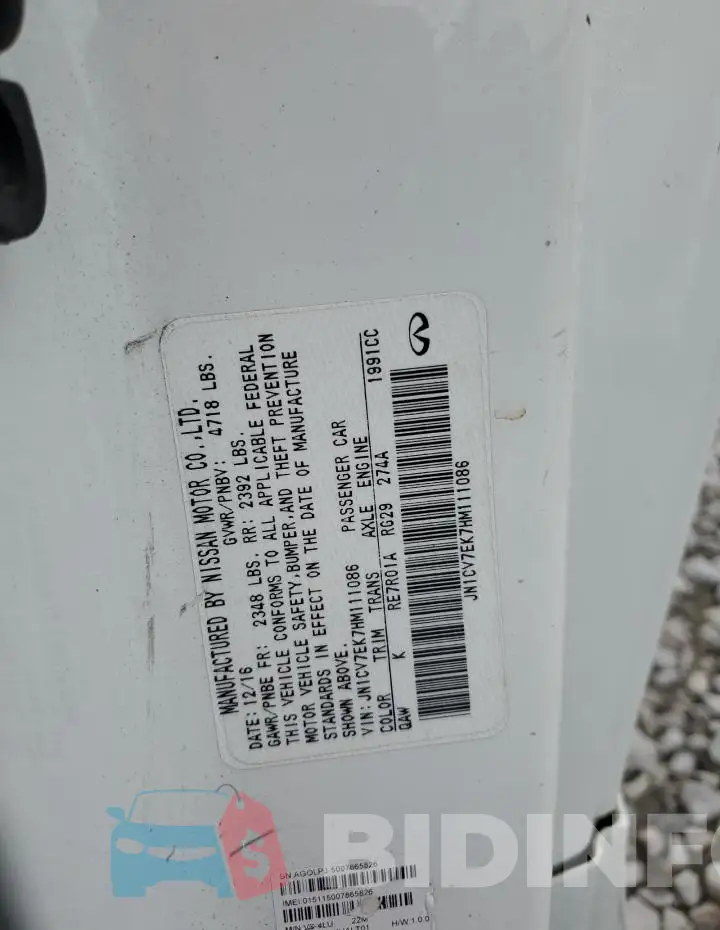 JN1CV7EK7HM111086 Photo# 12