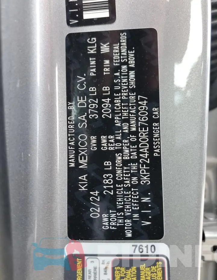 3KPF24AD0RE760947 Photo# 12