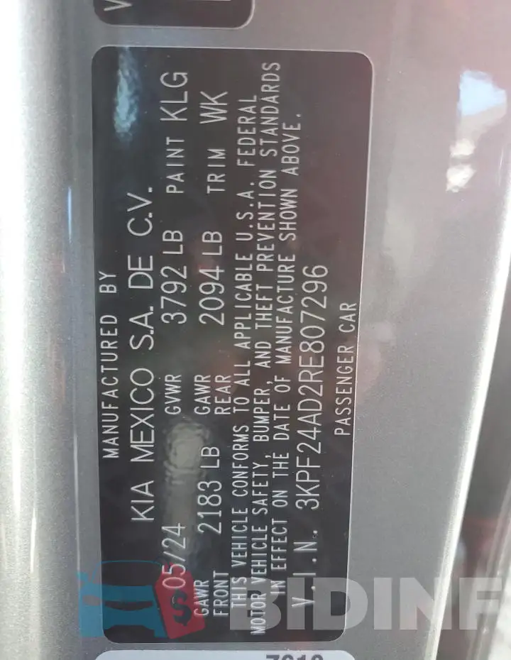 3KPF24AD2RE807296 Photo# 12
