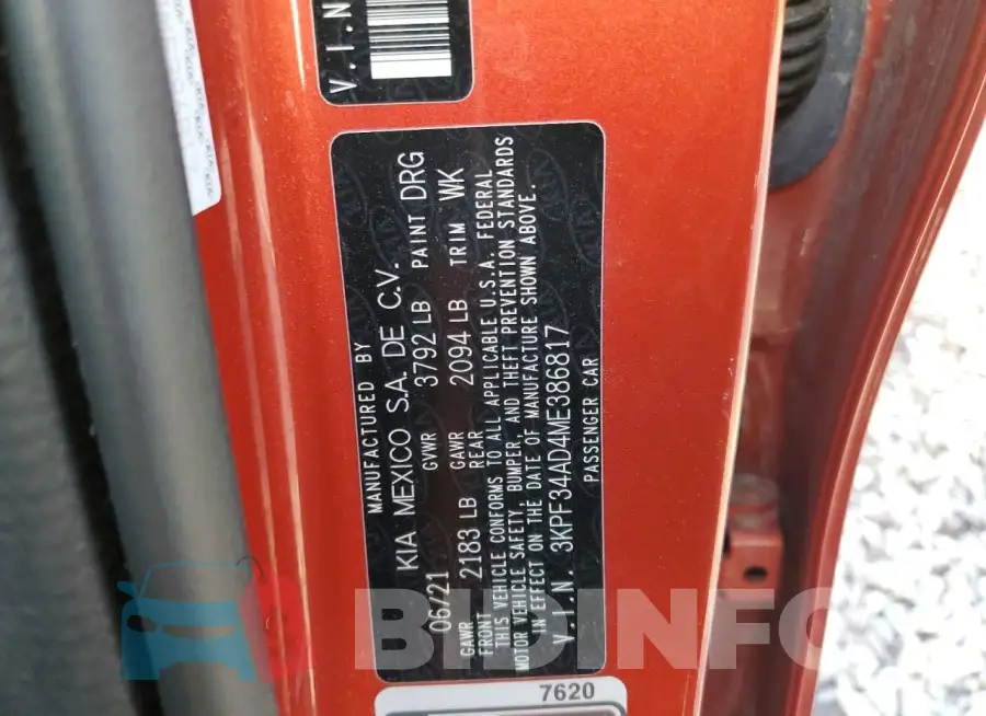 3KPF34AD4ME386817 Photo# 13