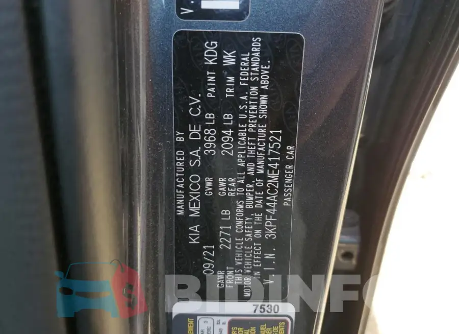3KPF44AC2ME417521 Photo# 12