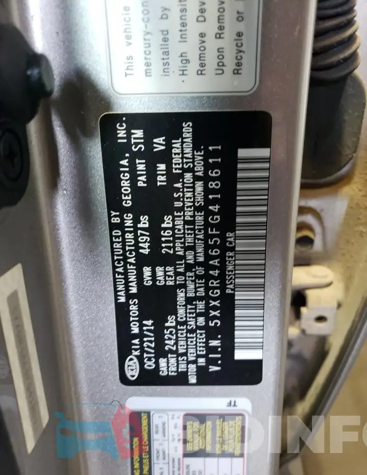 5XXGR4A65FG418611 Photo# 13