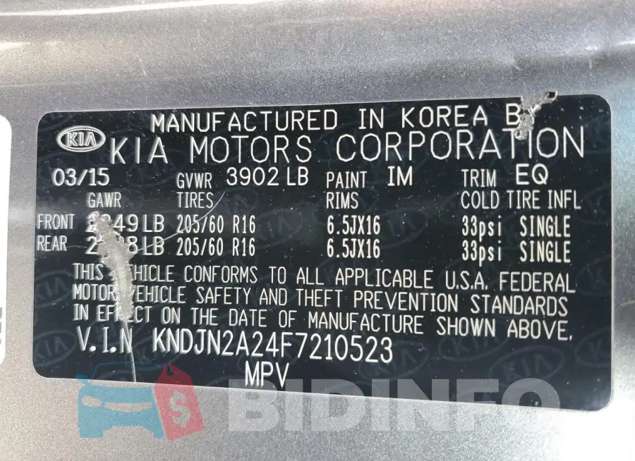 KNDJN2A24F7210523 Photo# 13
