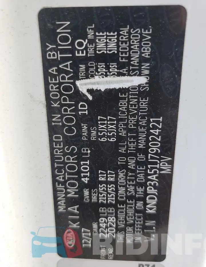 KNDJP3A51J7902421 Photo# 13