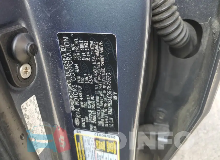 KNDPB3AC5G7822670 Photo# 12