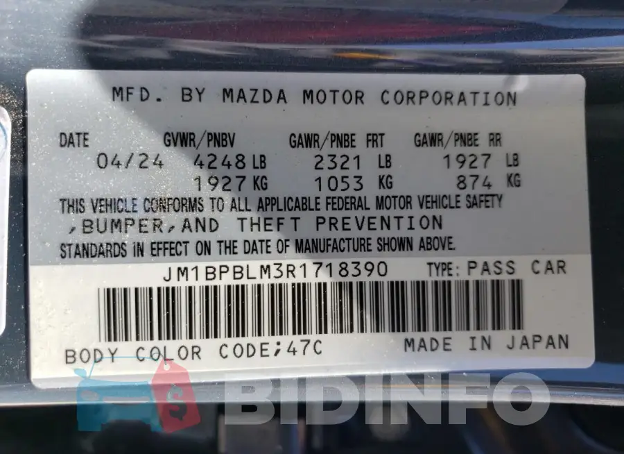JM1BPBLM3R1718390 Photo# 12