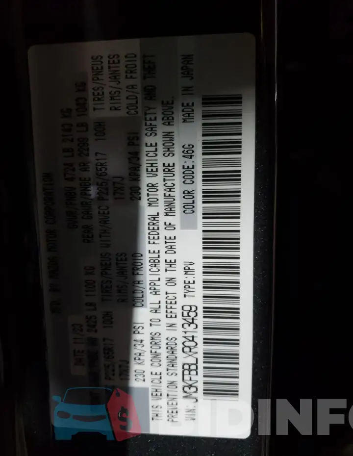 JM3KFBBLXR0413459 Photo# 13