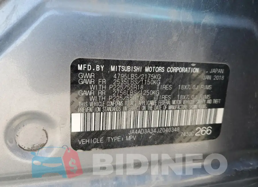 JA4AD3A34JZ040348 Photo# 13