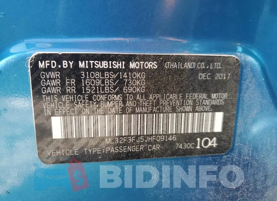 ML32F3FJ5JHF09146 Photo# 12