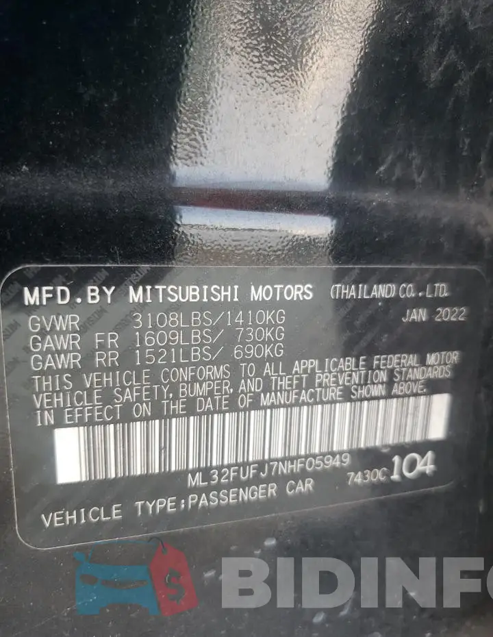 ML32FUFJ7NHF05949 Photo# 13