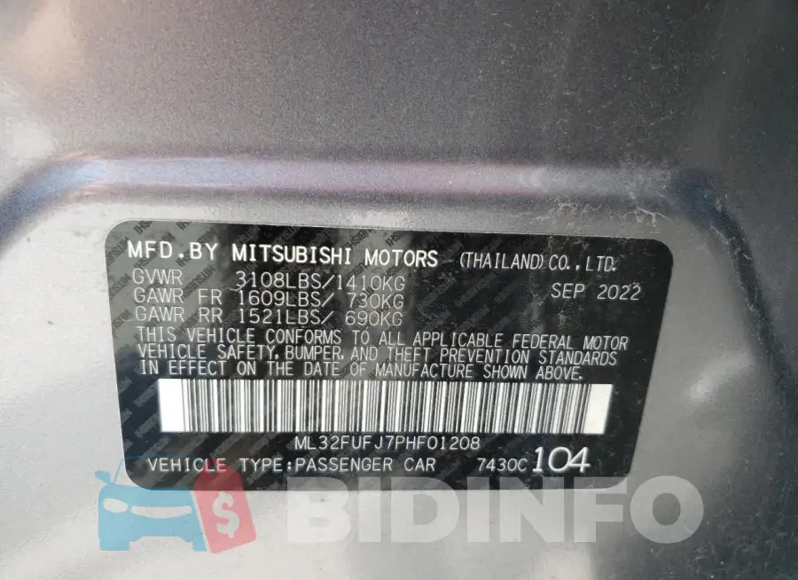 ML32FUFJ7PHF01208 Photo# 12