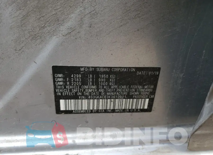 4S3GKAC63K3612001 Photo# 12