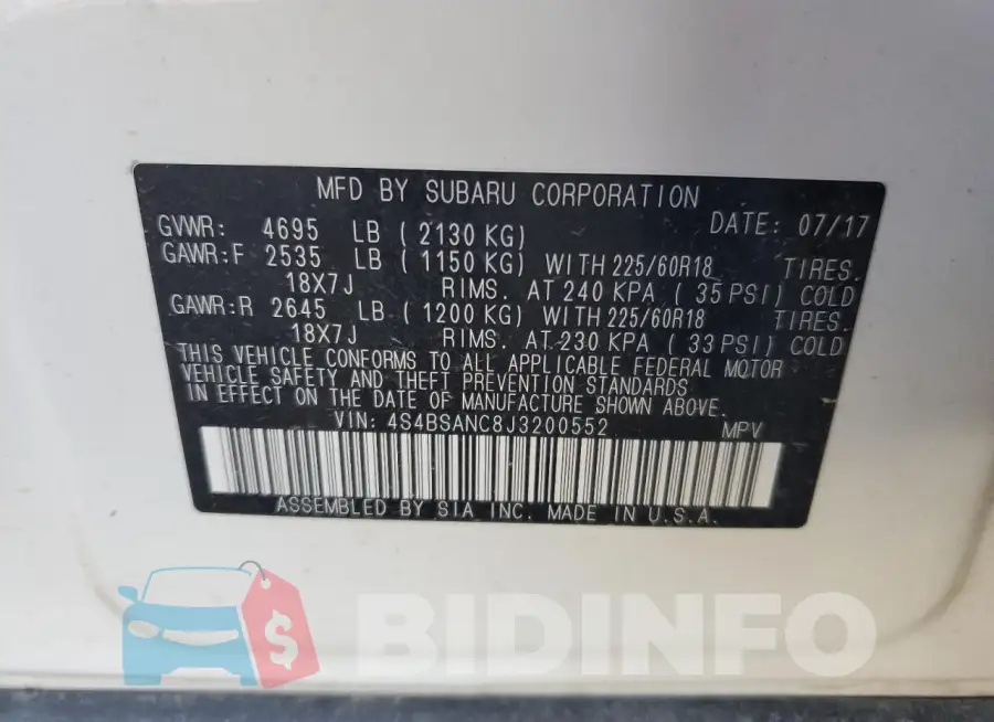 4S4BSANC8J3200552 Photo# 12