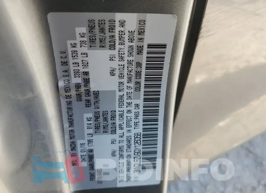 3MYDLBZV9GY126068 Photo# 12