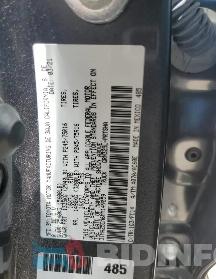 3TMAZ5CN6MM149059 Photo# 12