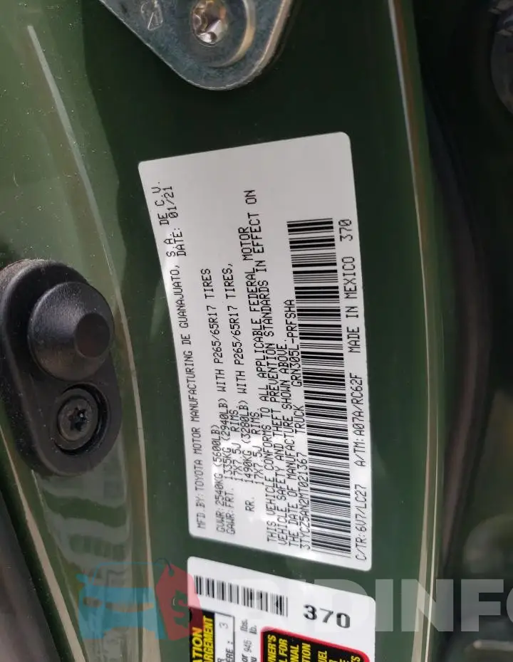 3TYCZ5AN2MT021367 Photo# 12