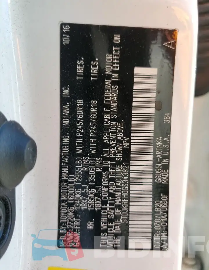 5TDJKRFH0GS343821 Photo# 13