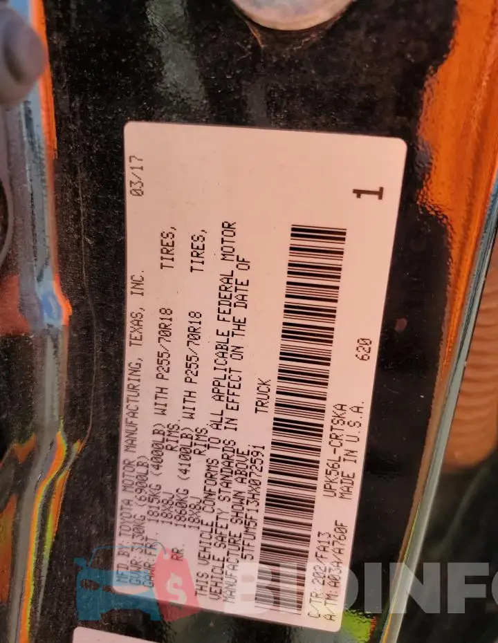 5TFUM5F13HX072591 Photo# 12