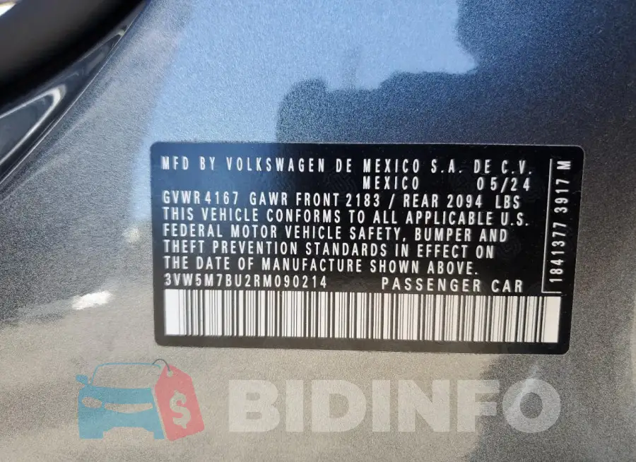 3VW5M7BU2RM090214 Photo# 12